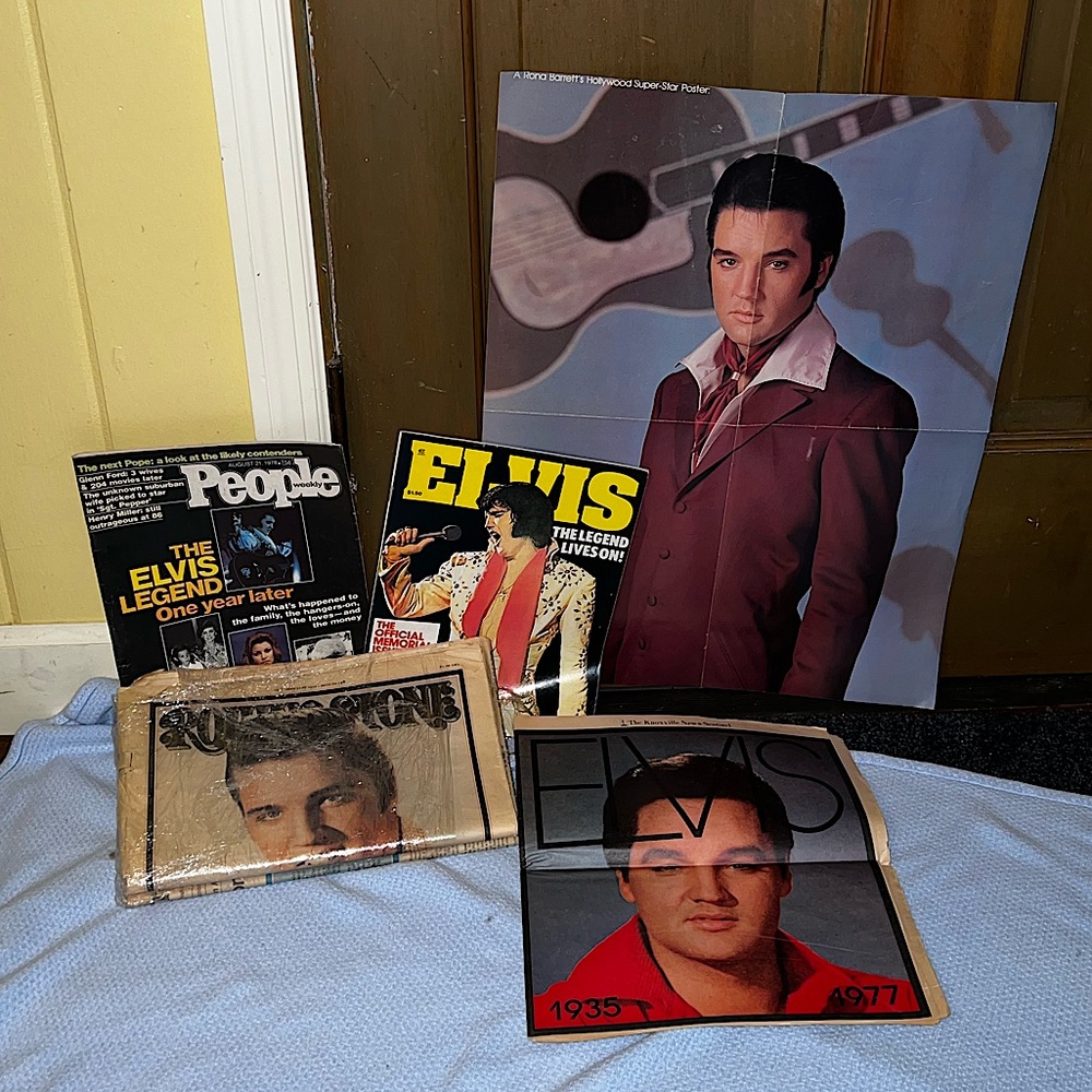 LAST CALL Elvis Lot Rolling Stone 1978, People Magazine 1977, Elvis Memorabilia